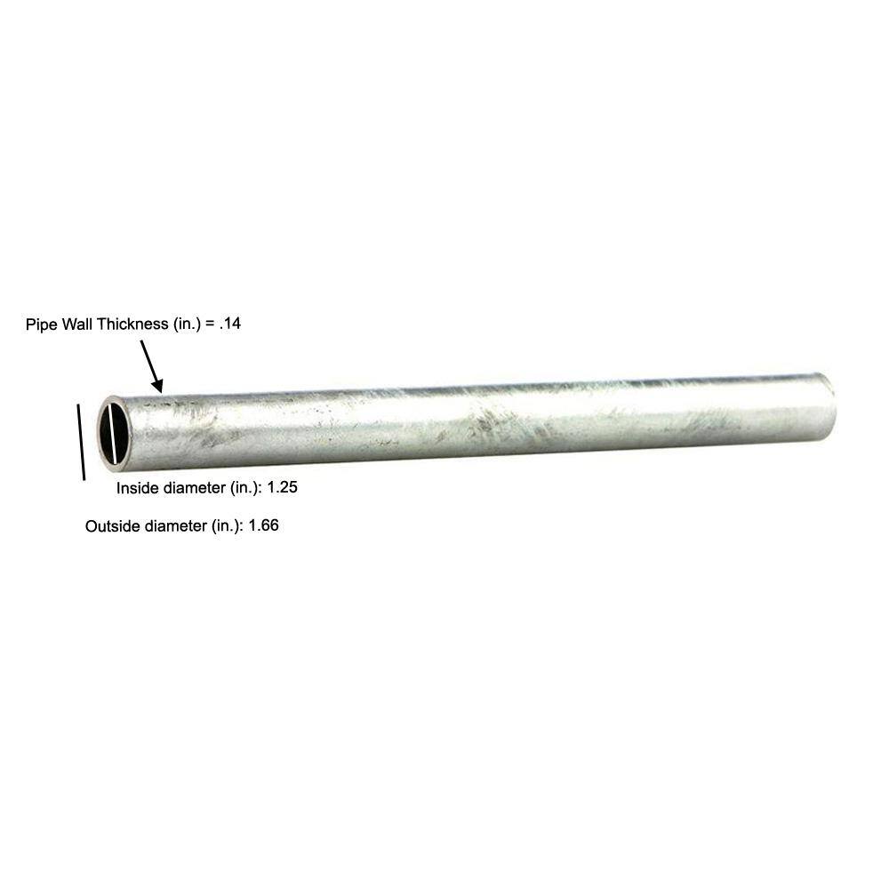 Southland 1-14 in. x 10 ft. Galvanized Steel Pipe 566-1200HC