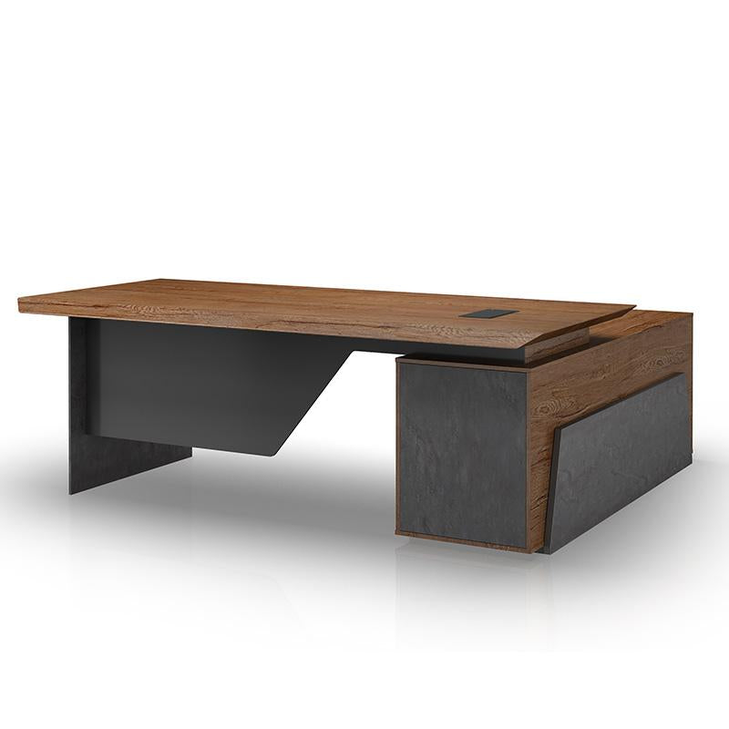 HAMLIN Executive Office Desk with Left Return 2.2M - Tobacco