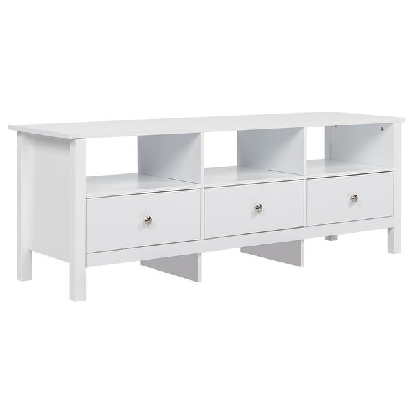 55 inch MDF Spray Paint 3 Pump TV Cabinet White