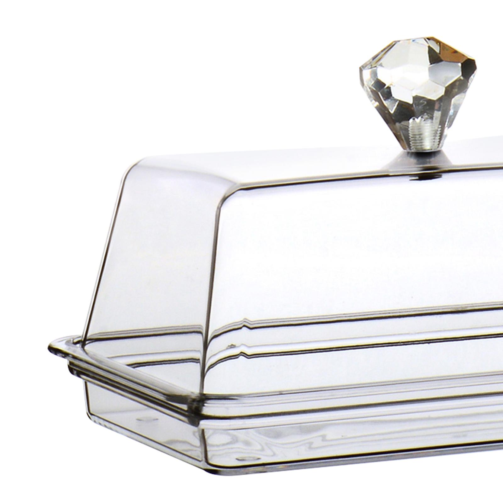 Clear Butter Dish Box with ，Butter Holder Container，Cheese Server Storage Keeper S