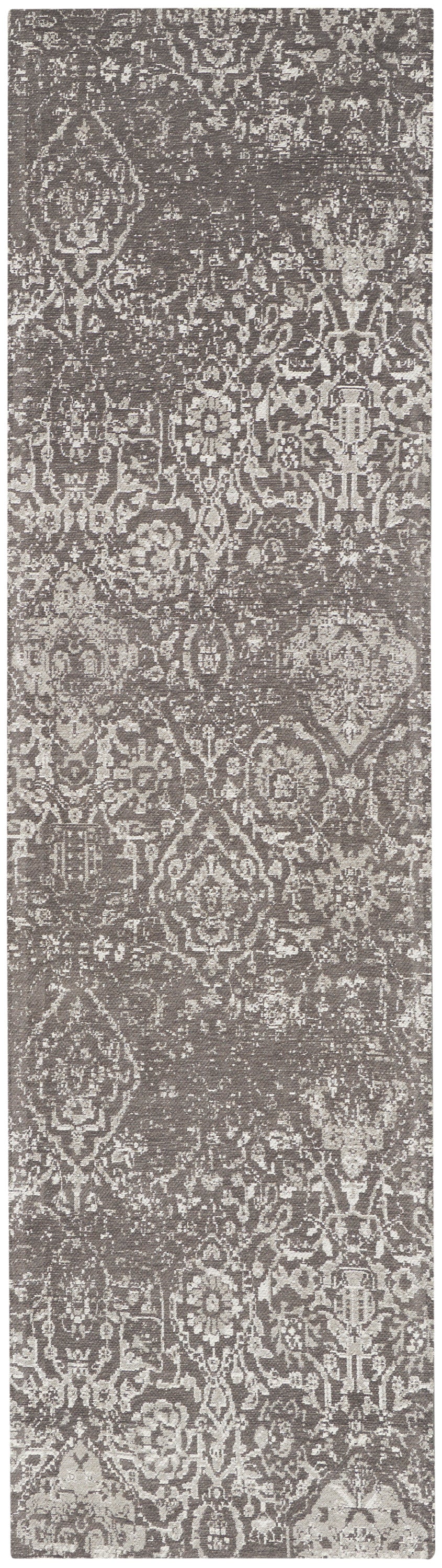 Damask Dark Grey Rug