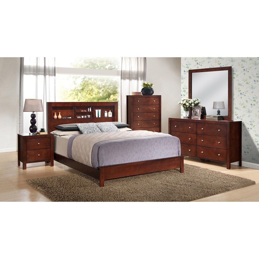 Burlington King Platform Bed with Storage Shelves