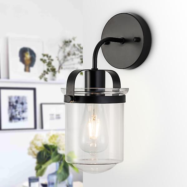 1-light Wall Lamp With Clear Glass Shademodern Wall Sconce Industrial Indoor Wall Light Fixture For Bathroom Living Room Bedroom Over Kitchen Sinke26