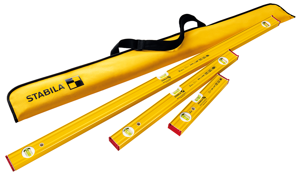 Stabila Pro Set Type 80 AS-2 Level Set 48″24″ and 12″ ;