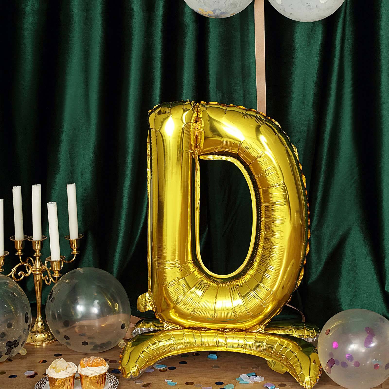 Gold Self Standing Helium/Air Mylar Foil Letter and Number Balloons 27