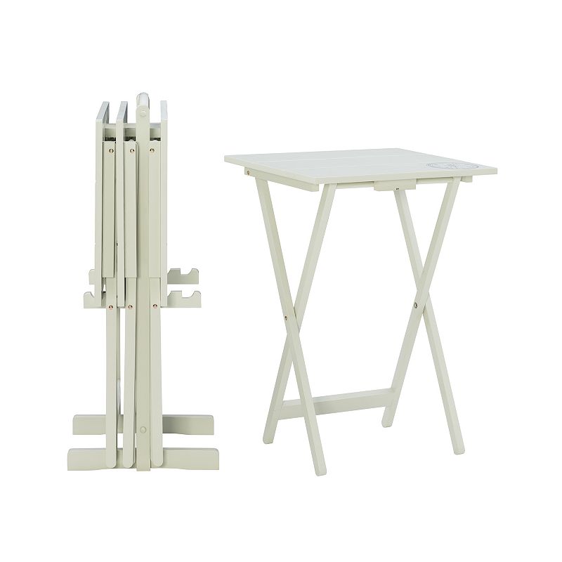 Linon Compass Tray Table and Stand 5-piece Set