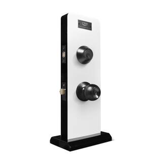 Premier Lock Black Entry Door Knob Combo Lock Set with Deadbolt and 18 Keys Total (3-Pack Keyed Alike) ED07-3