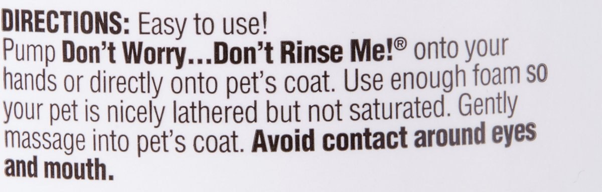 Ark Naturals Don't Worry Don't Rinse Me Waterless Dog and Cat Shampoo