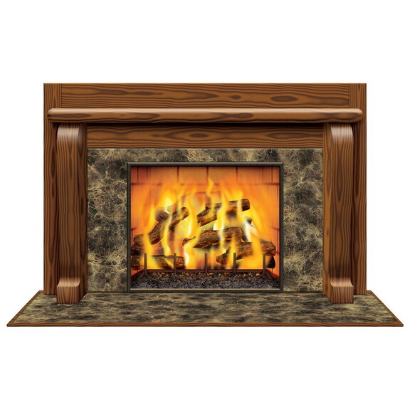 Beistle 20193 Fireplace Insta View  creates a scen...