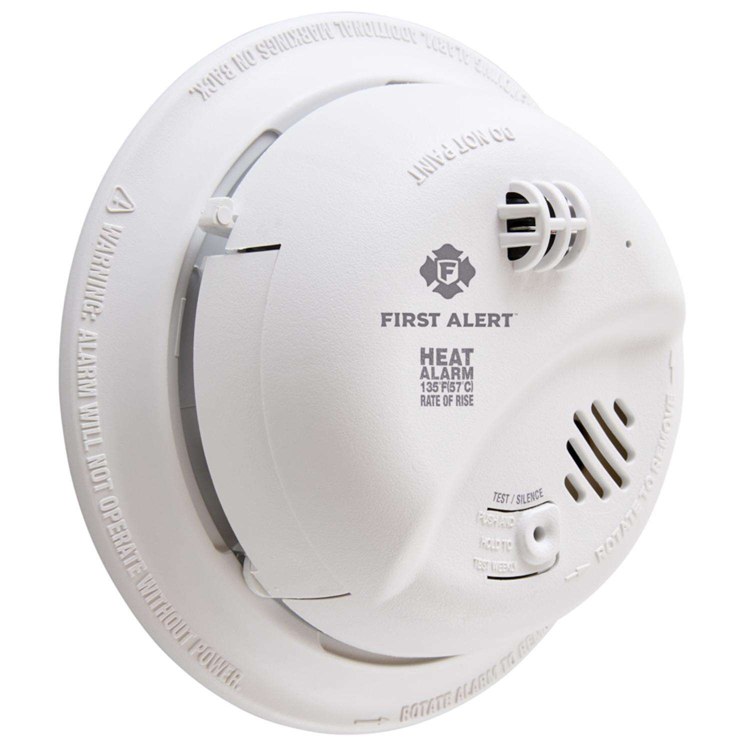 First Alert Hard-Wired w/Battery Back-up Ionization Heat Alarm