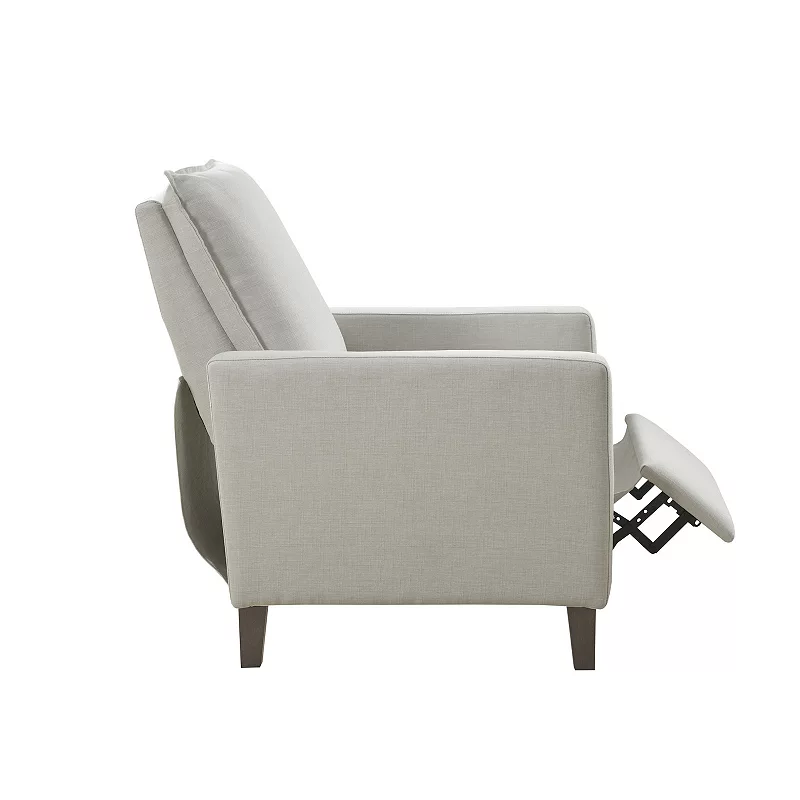 Madison Park Sierra Manual Push Back Recliner Chair