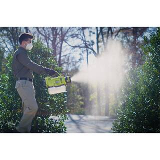 RYOBI ONE+ 18V Cordless Electrostatic 0.5 Gal. Sprayer with Extra LowMediumHigh Nozzles with 2.0 Ah Battery and Charger P2890-A12