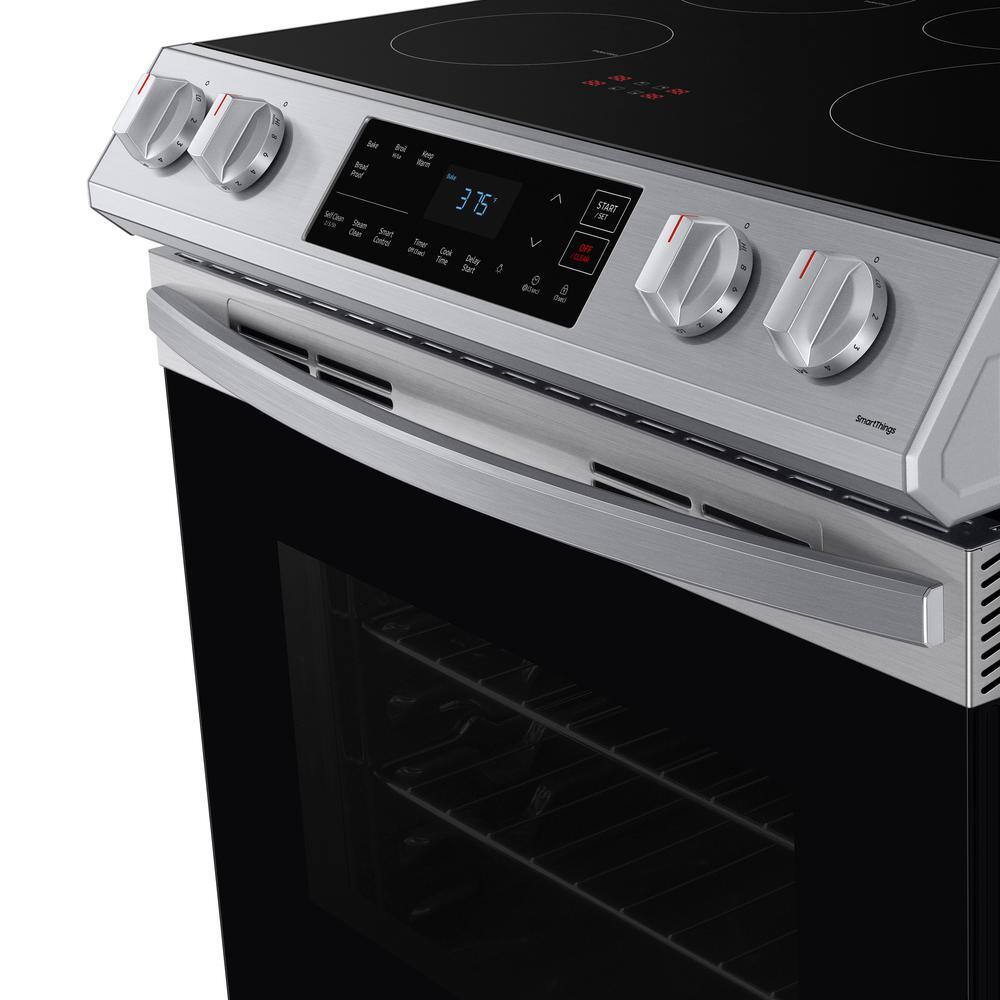  30 in. 6.3 cu. ft. Slide-In Induction Range with Self-Cleaning Oven in Stainless Steel NE63B8211SS