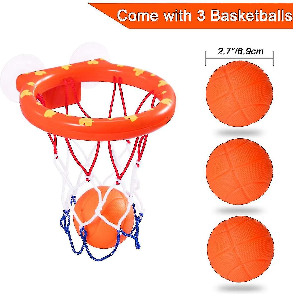 Bath Toy Fun Basketball Hoop and Balls Set For Boys And Girls Kid andtoddler Bath Gift