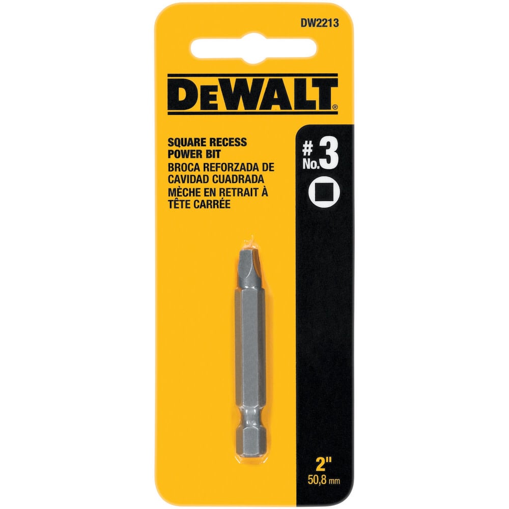 DEWALT #3 Sq. Recess Power Screwdriver Bits DW2213 from DEWALT