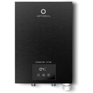 Airthereal Electric Tankless Water Heater 14kW - Endless On-Demand Hot Water - Self Modulates to Save Energy Use - for 1 Shower EVT-14K