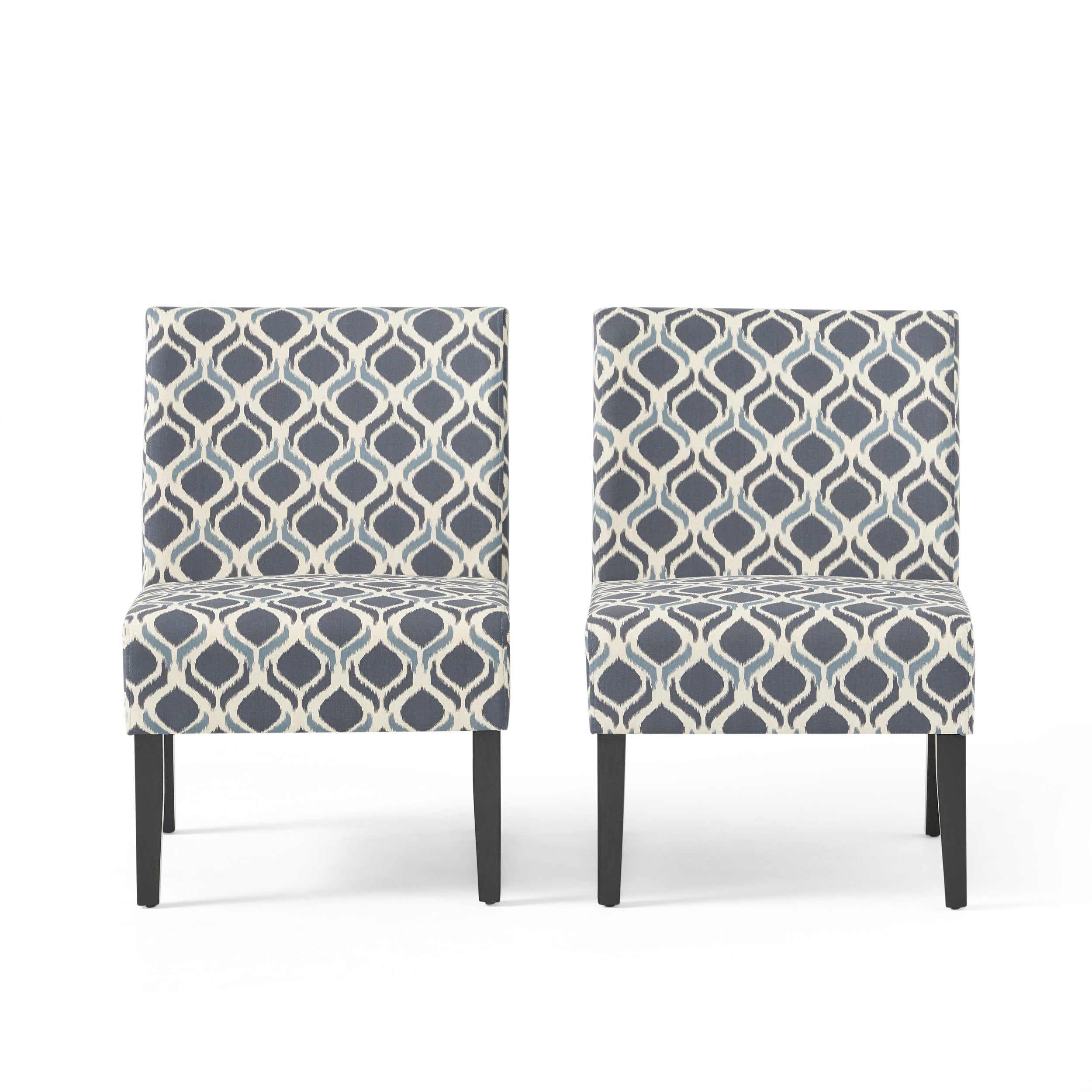 Kalee Contemporary Fabric Slipper Accent Chair