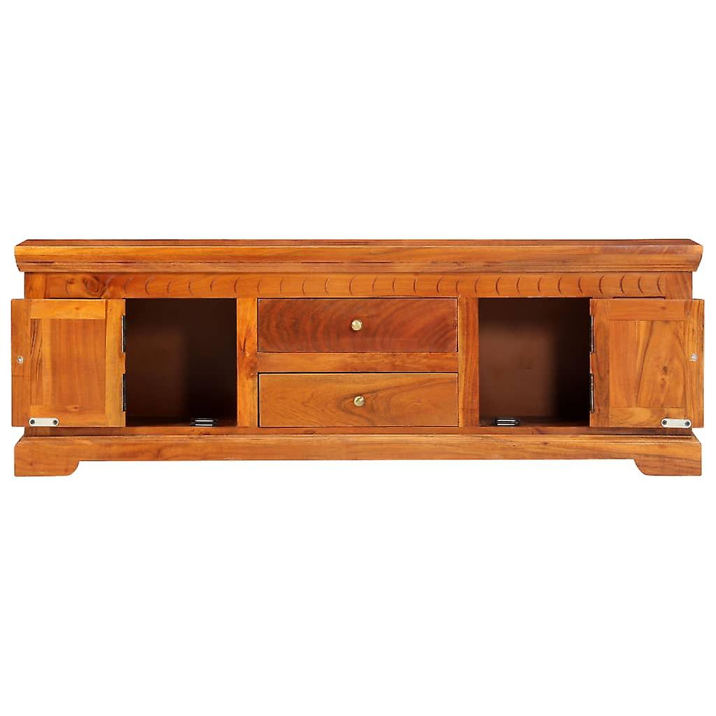 Tv Cabinet 119x30x40 Cm Solid Acacia Wood