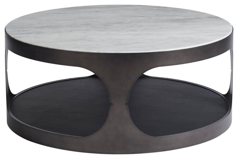 Universal Furniture Nina Magon Magritte Round Cocktail Table   Transitional   Coffee Tables   by Unlimited Furniture Group  Houzz