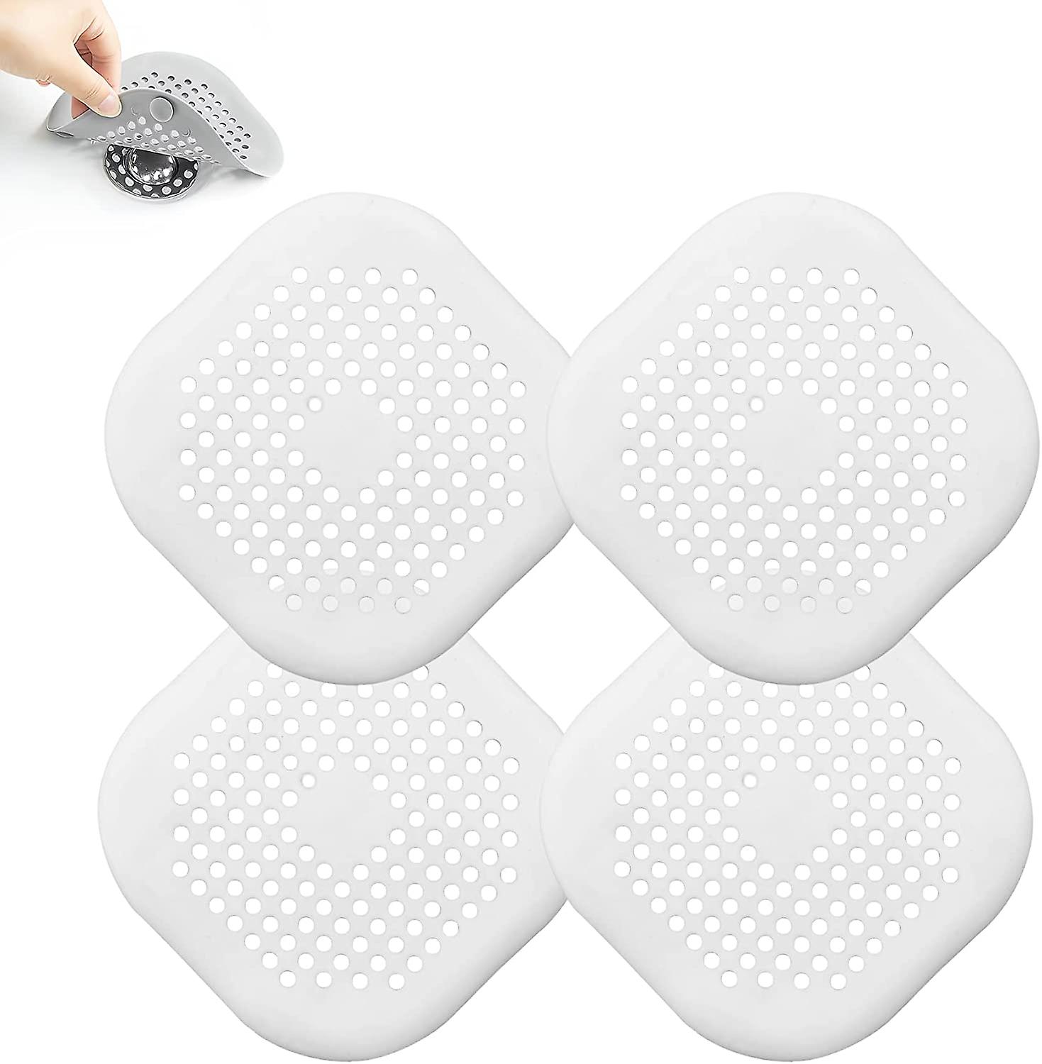 4 Pieces Drain Covers Hair Stopper For Shower Drain Bathtub Stopper Home Drain Protectors With Sucker Water Trap Sink Cover For Bathroom Bathtub And K