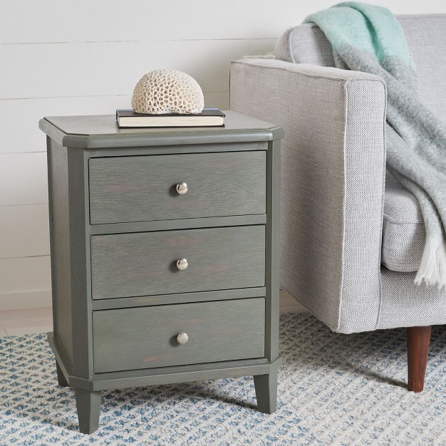 Joe Nightstand With Storage Drawers Safavieh