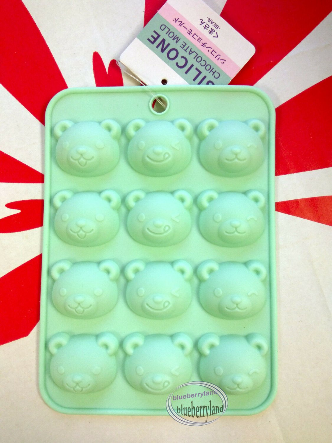 Silicone Bear Shape Chocolate MOLD Ice Cube Tray Rack Mould kitchen kit jelly