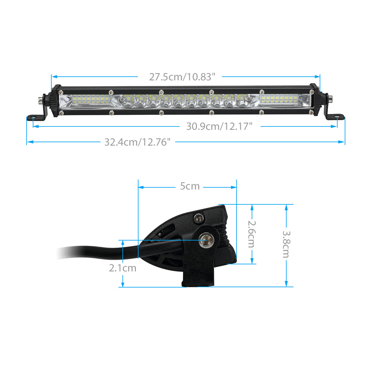 6000K LED Work Light Bar Stripe for  Ship Auto Driving Fog Lamp SUV