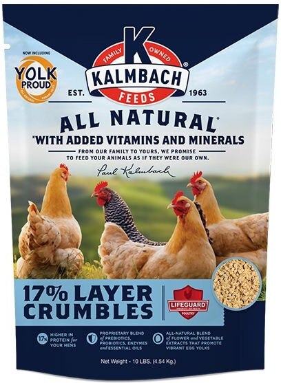 Kalmbach Feeds All Natural 17% Layer Crumble Poultry Feed， 10-lb bag