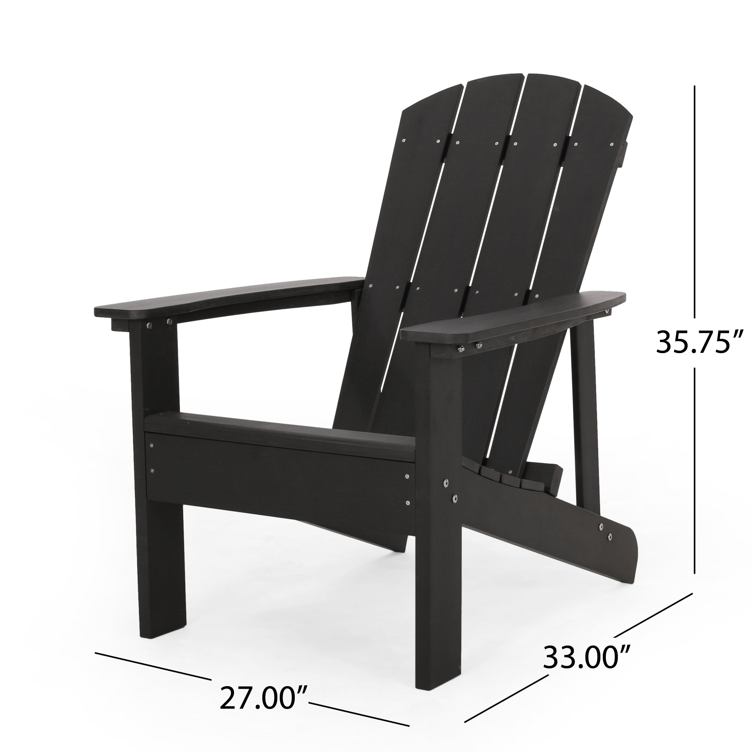 Anastasija Outdoor Faux Wood Adirondack Chair