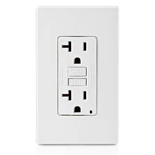 Leviton 20 Amp Self-Test SmartlockPro Slim Duplex GFCI Outlet Gray (9-Pack) VG9-GFNT2-HG9