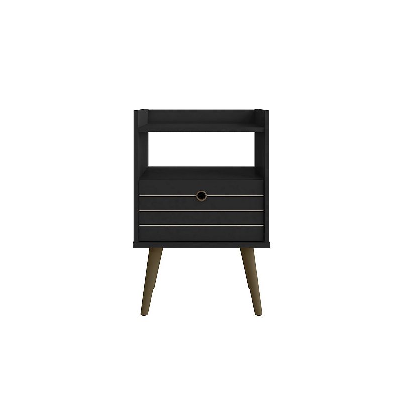 MANHATTAN COMFORT Bogart Mid-Century Modern Nightstand Table