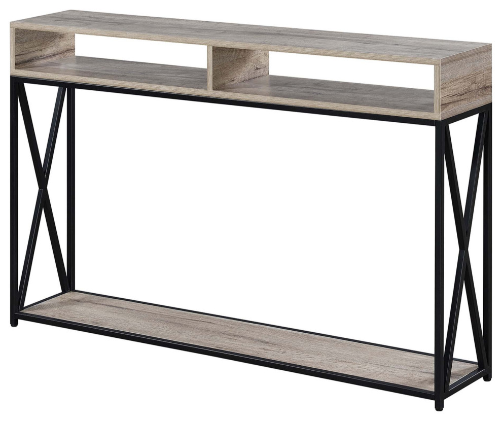 Tucson Deluxe Console Table With Shelf   Transitional   Console Tables   by ShopLadder  Houzz