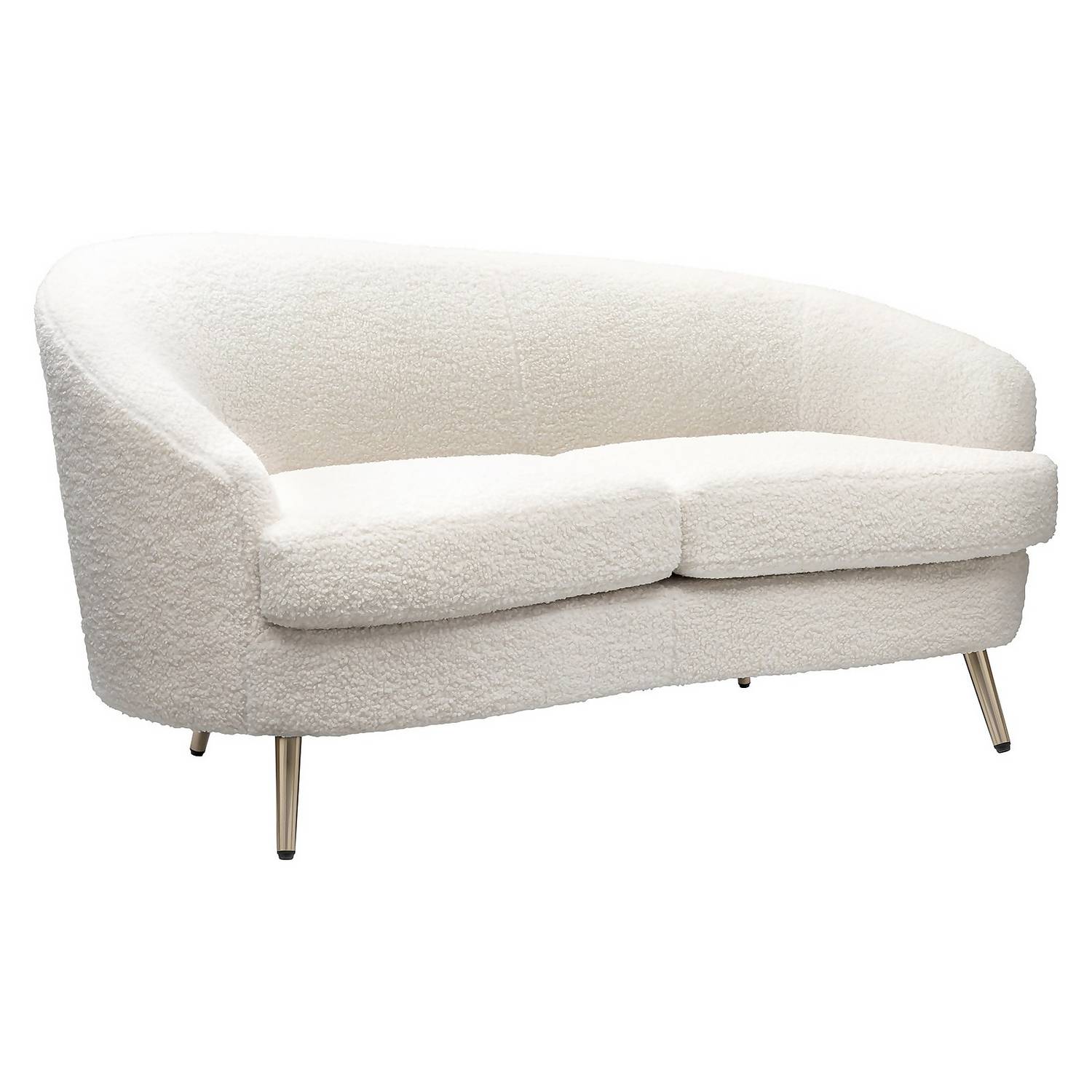 Lucie Asymmetric 2 Seater Sofa Boucle