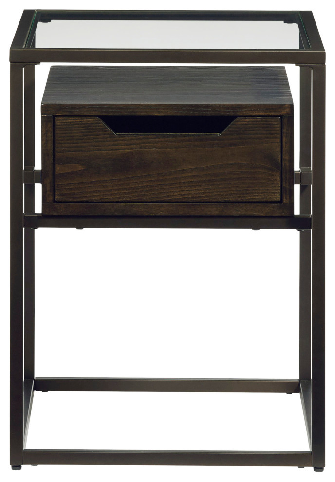 Presidio Chairside Table   Industrial   Side Tables And End Tables   by Progressive Furniture  Houzz