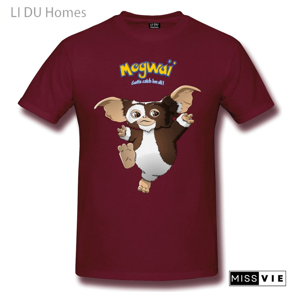 LIDU Retro Gizmo Mogwai Gremlin T Shirts Women Man's T-shirt Cotton Summer Tshirts Short Sleeve Graphics Tee Tops