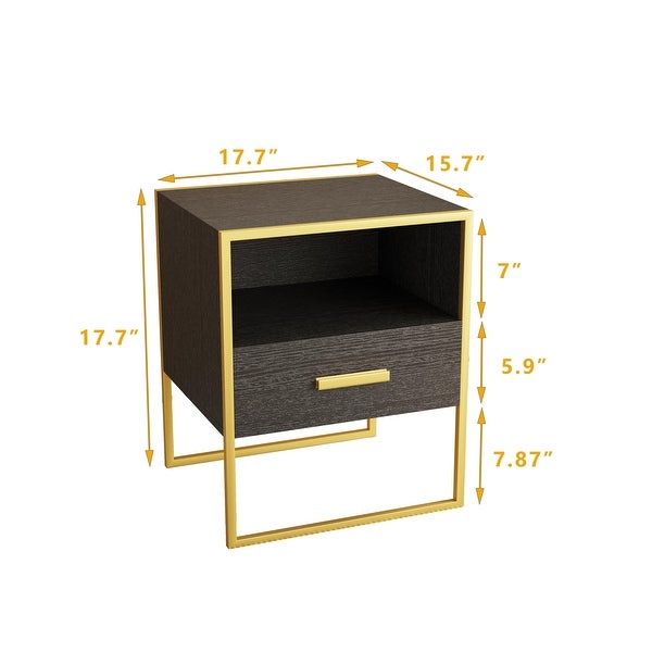 Modern Nightstand with 1Drawers