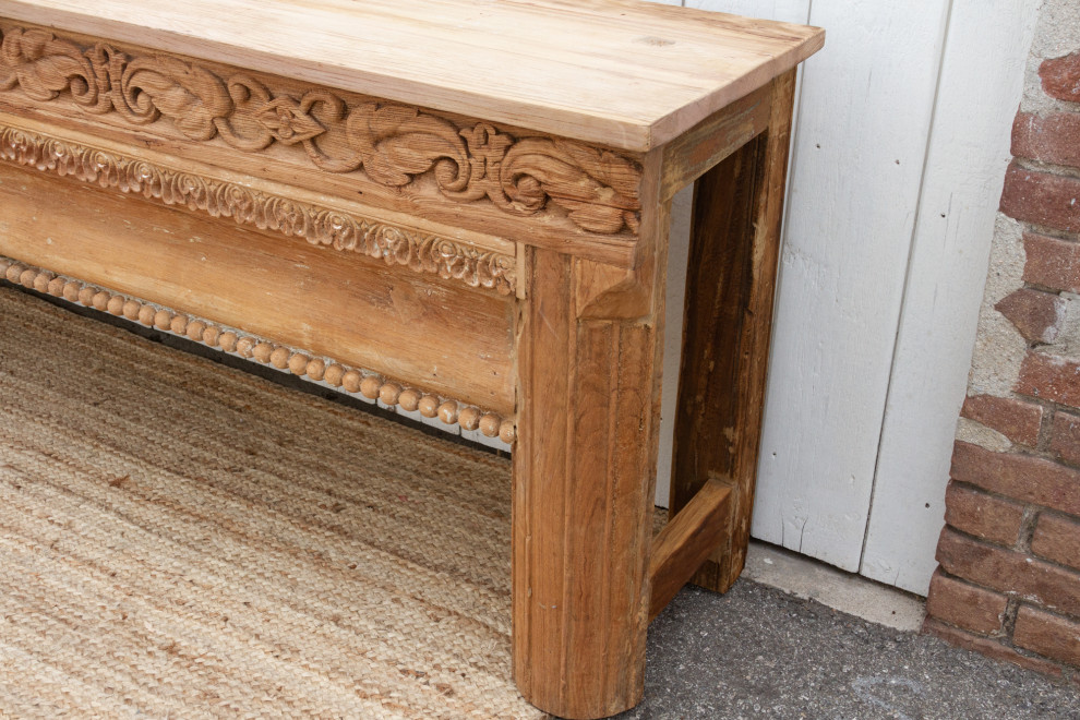 Long 18th Century Beam Console Table   Rustic   Console Tables   by De cor  Houzz