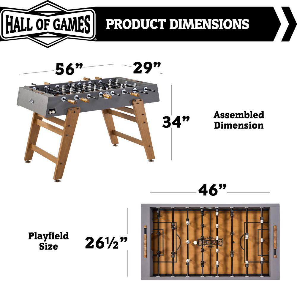 HALL OF GAMES Kinwood 56 in. Foosball Table FS056Y19033