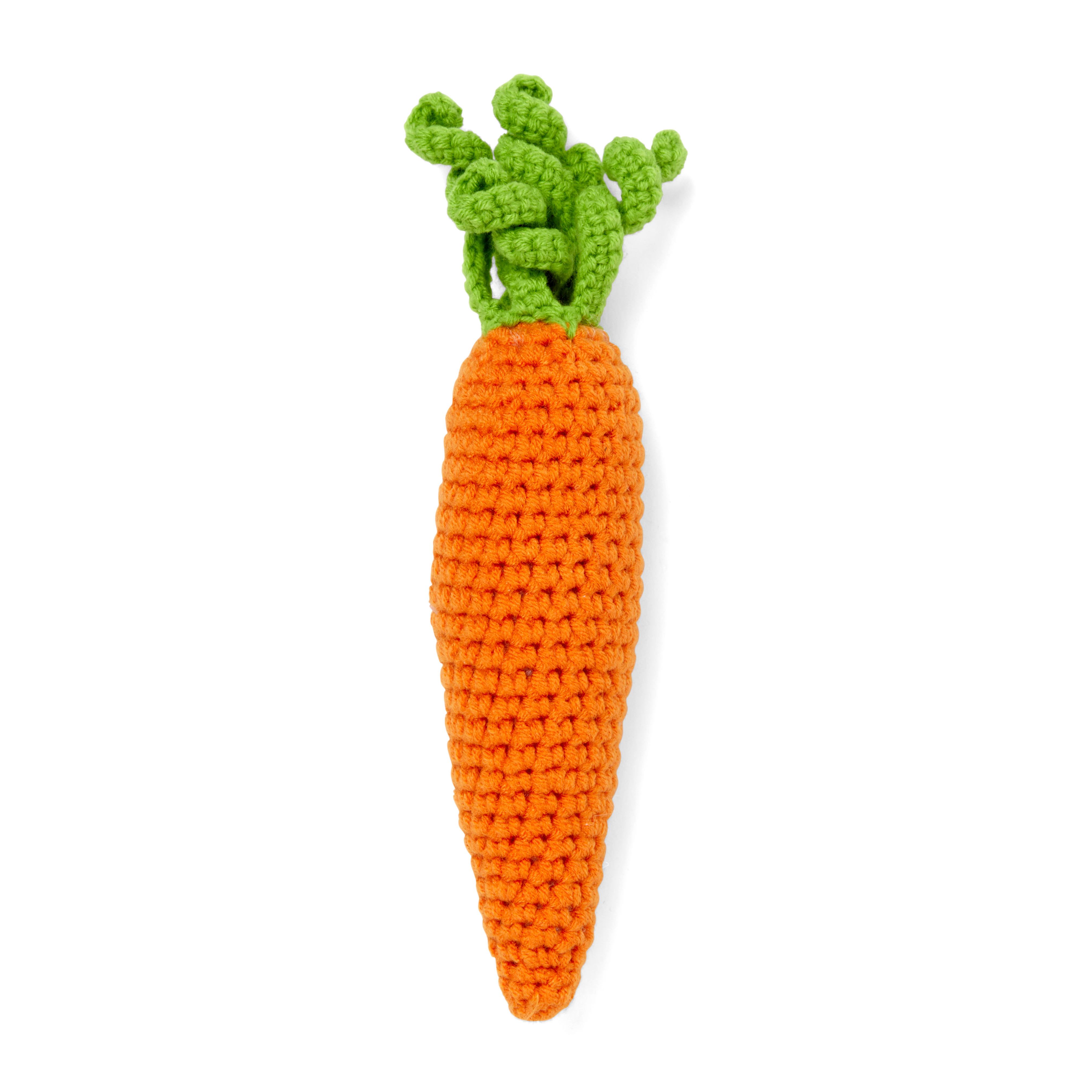 Leaps  Bounds Crochet Carrot Kitten Toy