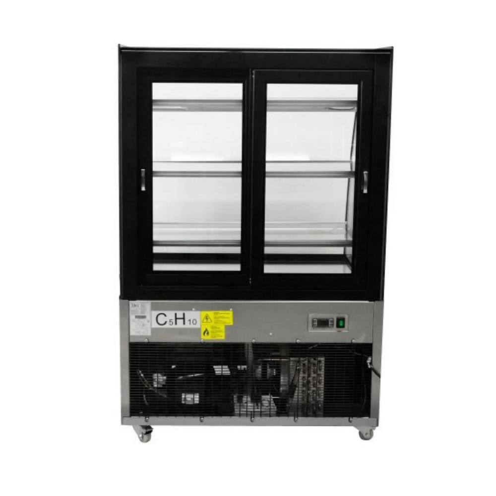 Cooler Depot 36 in. W 11 cu. ft. Commercial Refrigerated Bakery Refrigerator Display Showcase in Stainless DXXARC-271Y