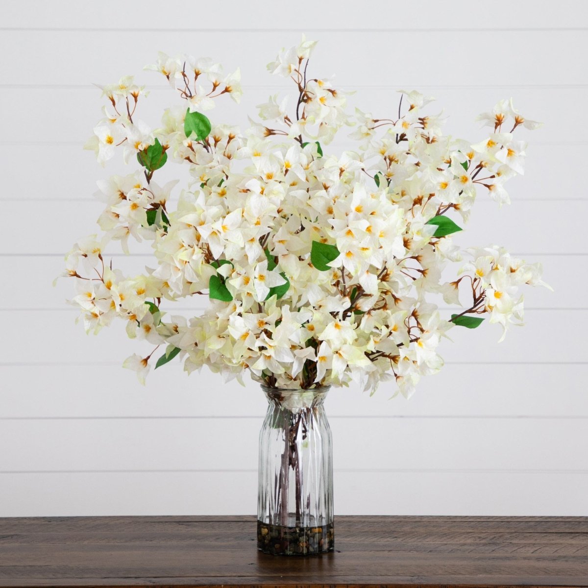 31” Artificial Pink Bougainvillea Arrangement in Vase | Elegant Floral Décor