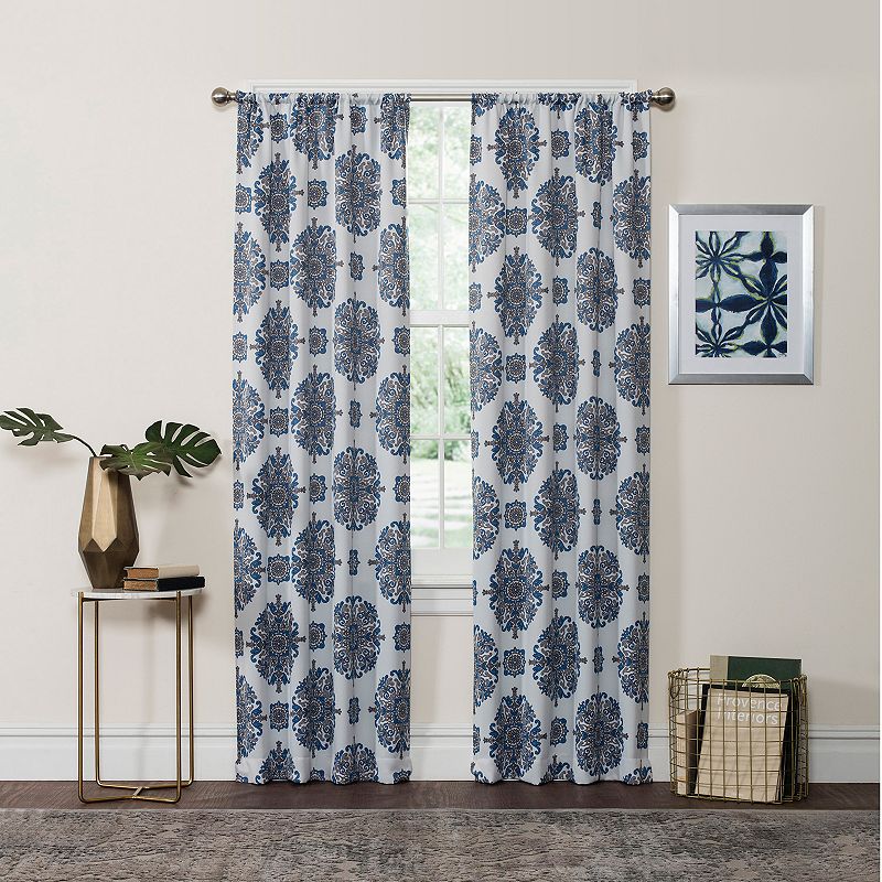 eclipse Olivia Room-Darkening 1-Panel Window Curtain