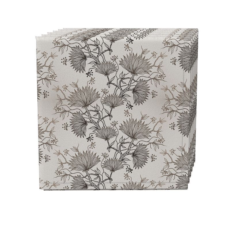 Napkin Set of 4， 100% Cotton， 20x20， Floral 103