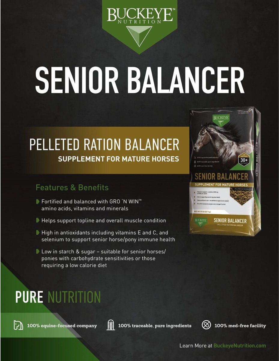 Buckeye Nutrition Senior Balancer Joint Support Senior Horse Feed