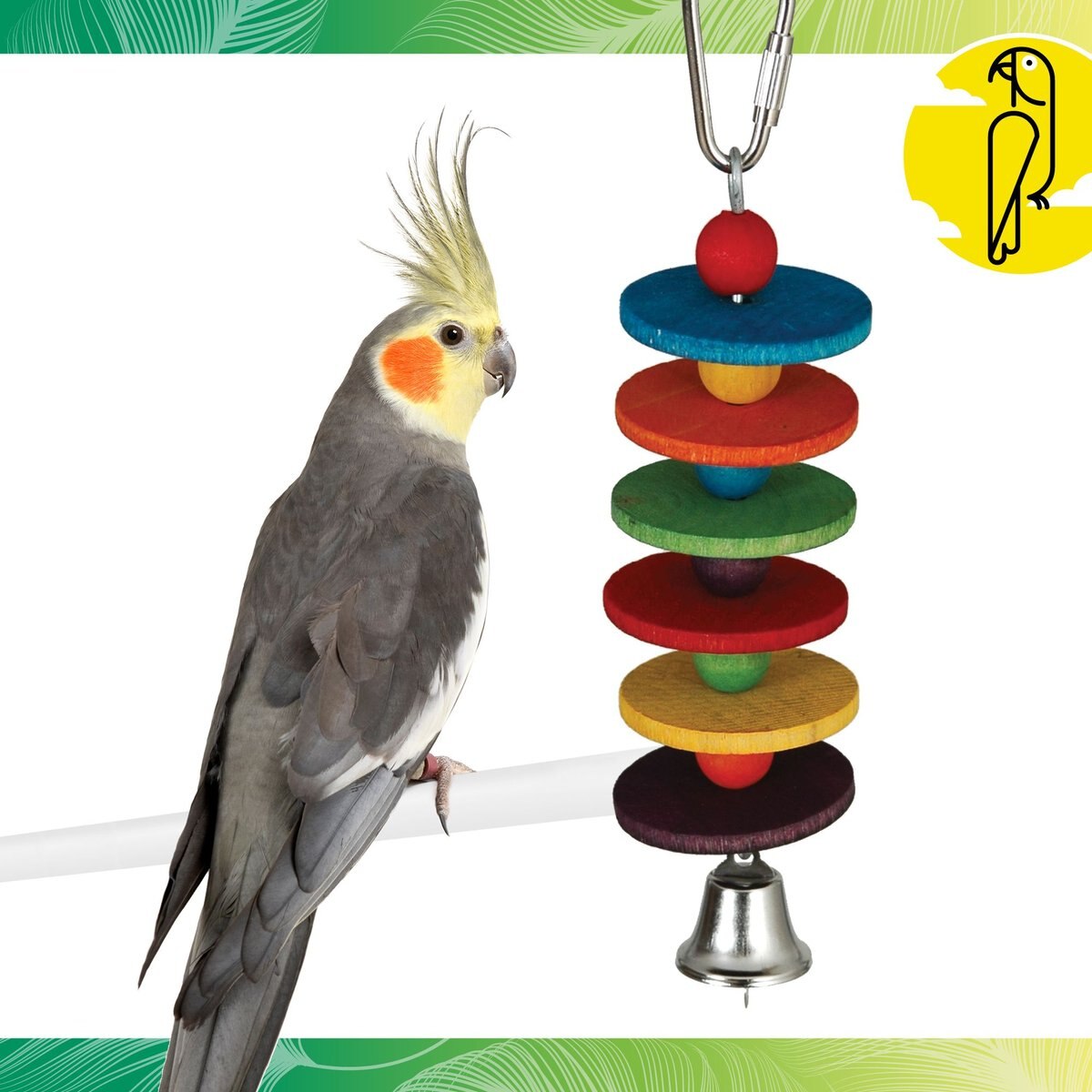 Caitec Featherland Paradise Disco Bird Toy， Small