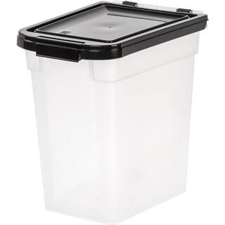 IRIS 12 Qt. Airtight Pet Food Storage Bin in Clear 300555