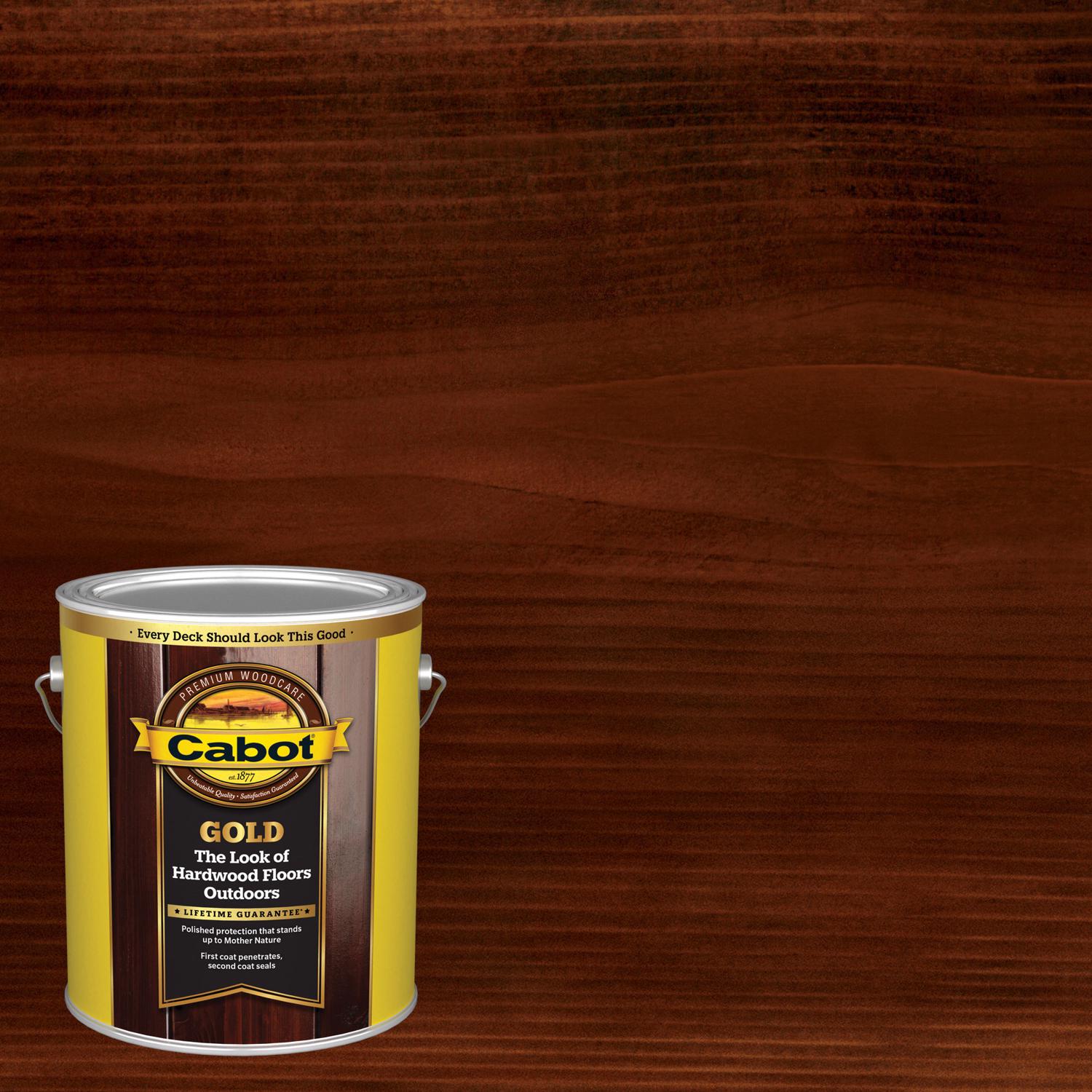 Cabot Gold Transparent Satin Moonlit Mahogany Oil-Based Alkyd Stain 1 gal