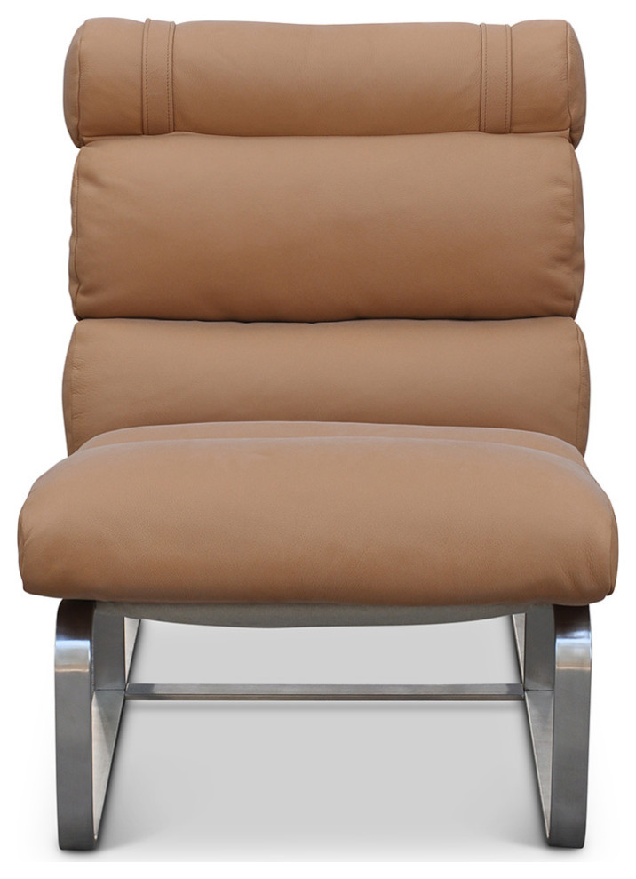 Caroline Sling Chair Smart Nubuck Lama   Contemporary   Armchairs And Accent Chairs   by Peachtree Fine Furniture  Houzz