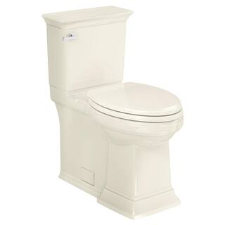 American Standard Town Square S Right Height 2-Piece 1.28 GPF Single Flush Elongated Toilet in Linen Seat Included 281AA104.222