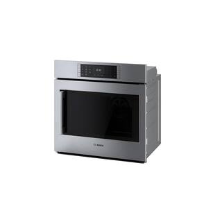 Bosch Benchmark Benchmark Series 30 in. Built-In Single Electric Convection Wall Oven in Stainless Steel w Right SideOpening Door HBLP451RUC